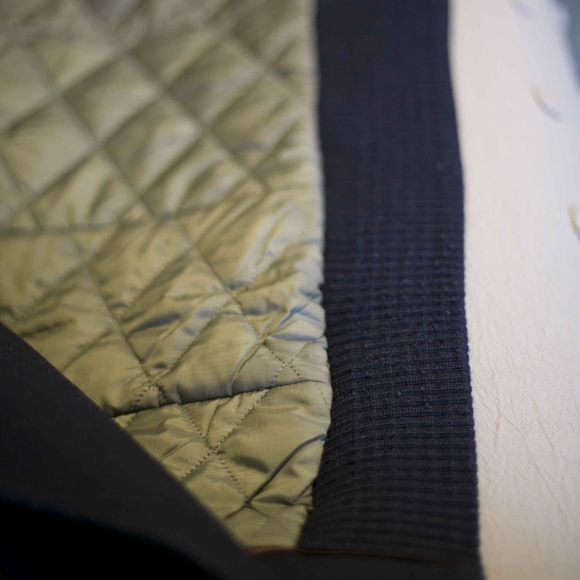 J.Crew Collection shearling bomber jacket | Navy | size 4 - Picture 16 of 16